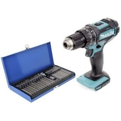 Makita DHP 482 Z Perceuse-visseuse à Percussion Sans Fil 18 V 62 Nm + Jeu D'embouts 40 Pièces - Sans Batterie, Sans Chargeur 9 Makita DHP 482 Z Perceuse-visseuse à Percussion Sans Fil 18 V 62 Nm + Jeu D'embouts 40 Pièces - Sans Batterie, Sans Chargeur -Perceuse Soldes 2022 59588389 3