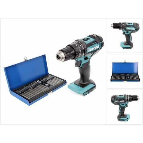 Makita DHP 482 Z Perceuse-visseuse à Percussion Sans Fil 18 V 62 Nm + Jeu D'embouts 40 Pièces - Sans Batterie, Sans Chargeur 6 Makita DHP 482 Z Perceuse-visseuse à Percussion Sans Fil 18 V 62 Nm + Jeu D'embouts 40 Pièces - Sans Batterie, Sans Chargeur – Image 4