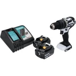 Makita DHP 484 RF W Perceuse-visseuse à Percussion Sans Fil 18 V 54 Nm Brushless + 2x Batterie 3,0 Ah + Chargeur -Perceuse Soldes 2022 59588402 2