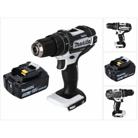 Makita DHP 482 T1 W Perceuse-visseuse à Percussion Sans Fil 18 V 62 Nm + 1x Batterie 5,0 Ah - Sans Chargeur 5 Makita DHP 482 T1 W Perceuse-visseuse à Percussion Sans Fil 18 V 62 Nm + 1x Batterie 5,0 Ah - Sans Chargeur – Image 3