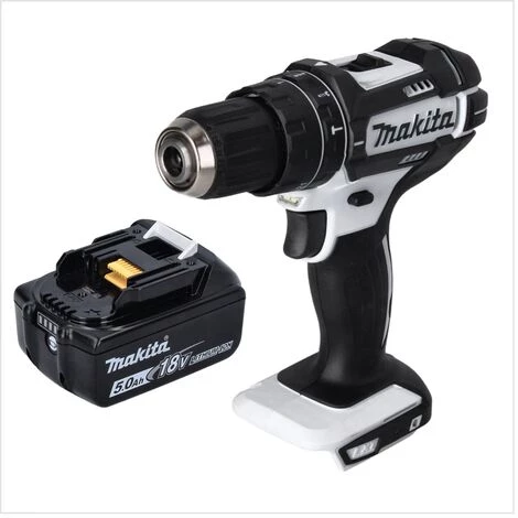 Makita DHP 482 T1 W Perceuse-visseuse à Percussion Sans Fil 18 V 62 Nm + 1x Batterie 5,0 Ah - Sans Chargeur 6 Makita DHP 482 T1 W Perceuse-visseuse à Percussion Sans Fil 18 V 62 Nm + 1x Batterie 5,0 Ah - Sans Chargeur – Image 4