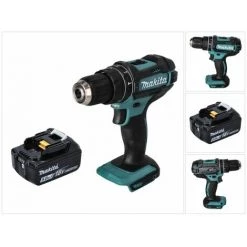 Makita DHP 482 T1 Perceuse-visseuse à Percussion Sans Fil 18 V 62 Nm + 1x Batterie 5,0 Ah - Sans Chargeur -Perceuse Soldes 2022 59588423 3