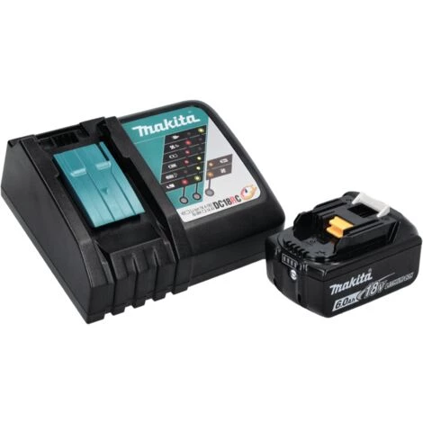 Makita DHP 484 RG1J W Perceuse-visseuse à Percussion Sans Fil 18 V 54 Nm Brushless + 1x Batterie 6,0 Ah + Chargeur + Makpac 6 Makita DHP 484 RG1J W Perceuse-visseuse à Percussion Sans Fil 18 V 54 Nm Brushless + 1x Batterie 6,0 Ah + Chargeur + Makpac – Image 4