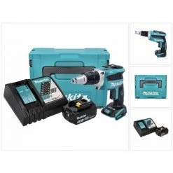 Makita DFS 452 RF1J Visseuse à Cloison Sèche Sans Fil 18 V Brushless + 1x Batterie 3,0 Ah + Chargeur + Makpac 9 Makita DFS 452 RF1J Visseuse à Cloison Sèche Sans Fil 18 V Brushless + 1x Batterie 3,0 Ah + Chargeur + Makpac -Perceuse Soldes 2022 59617598 3