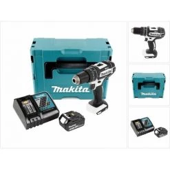 Makita DHP 482 RG1J W Perceuse-visseuse à Percussion Sans Fil 18 V 62 Nm + 1x Batterie 6,0 Ah + Chargeur + Makpac -Perceuse Soldes 2022 59635225 3