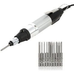 TANCYCO AC110V-220V Tournevis électrique De Haute Qualité Alimenté En Courant Continu Avec L'outil De Réparation De Régulation De Vitesse Stepess Bits De 10pcs -Perceuse Soldes 2022 59867671 3