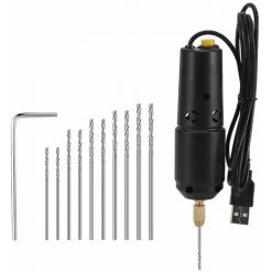 Outillage Perceuse Mini - Perceuse électrique USB Jade Drop - Off Crystal Pearl Drilling Mini - Perceuse électrique 10 Bits (0,8 - 1,2mm) - Type A LangRay 8 Outillage Perceuse Mini - Perceuse électrique USB Jade Drop - Off Crystal Pearl Drilling Mini - Perceuse électrique 10 Bits (0,8 - 1,2mm) - Type A LangRay -Perceuse Soldes 2022 60137678 2