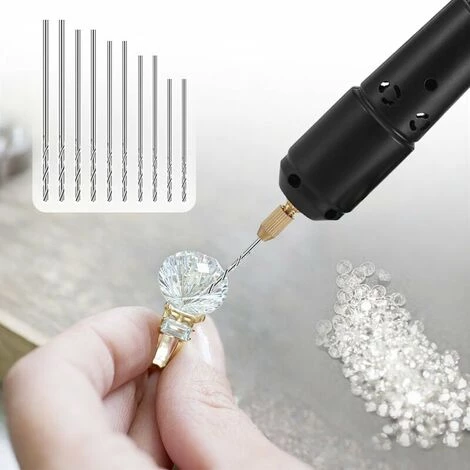 Outillage Perceuse Mini - Perceuse électrique USB Jade Drop - Off Crystal Pearl Drilling Mini - Perceuse électrique 10 Bits (0,8 - 1,2mm) - Type A LangRay 6 Outillage Perceuse Mini - Perceuse électrique USB Jade Drop - Off Crystal Pearl Drilling Mini - Perceuse électrique 10 Bits (0,8 - 1,2mm) - Type A LangRay – Image 4