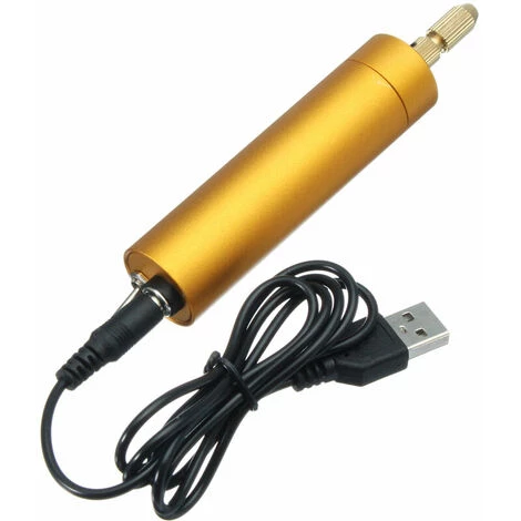 Outillage Accessoire Pour Une Perceuse 5V DC Mini Perceuse à Main En Aluminium Pour Moteur électrique + 10pcs Twist Bits DIY Pour PCB En Bois, LangRay 7 Outillage Accessoire Pour Une Perceuse 5V DC Mini Perceuse à Main En Aluminium Pour Moteur électrique + 10pcs Twist Bits DIY Pour PCB En Bois, LangRay – Image 5