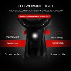 LITZEE Perceuse Sans Fil à Percussion électrique Multifonctionnelle 21V Batterie Au Lithium Haute Puissance Perceuses à Main Rechargeables Sans Fil Maison Bricolage Outils électriques - UE-2 Perceuse -Perceuse Soldes 2022 60166079 4