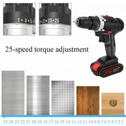 LITZEE Perceuse Perceuse électrique Au Lithium 36V Pistolet Rechargeable à Haute Puissance Perceuse électrique à Main Outil à Vis électrique à Impact Multifonctionnel,Batterie EU 1pcs Perceuse -Perceuse Soldes 2022 60299159 3