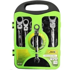 JBM 53017 JEU DE 7 CLÉS MIXTES A CLIQUET ARTICULÉES