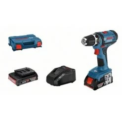 BOSCH 06019B7305 Atornillador GSR 18-2-LI (Incluye 2 Baterías + Cargador)