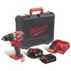 .MILWAUKEE. MILWAUKEE M18CBLPD-422C Perceuse Visseuse à Percussion 18V Li-ion 60Nm (1x 4Ah +1x 2Ah)