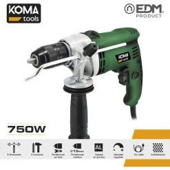 E3/08724 PERCEUSE À PERCUSSION 750W 12x31,5x22cm KOMA TOOLS