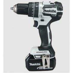 MAKITA Drillage De Forage De Cabane 18V En Blanc / 6,0 Ah, 2 Batteries + Chargeur Dans Le Makpac