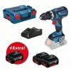 BOSCH 0615990L85 GSB 18V-60 C Professional (Incluye 3 Baterías + 1 Cargador)