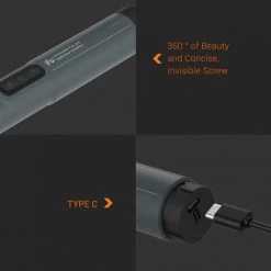 TANCYCO BS1 Plus Kit De Tournevis électrique Portable Au Lithium 3 Lumières LED Tournevis Rechargeables Compacts Sans Fil Ensemble D'outils De Réparation Pour L'électronique/téléphone Portable/ordinateur Portable/Wa -Perceuse Soldes 2022 60906350 3