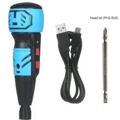 TANCYCO Tournevis Sans Fil Mini Tournevis électrique Rechargeable USB Perceuse électrique Portative Avec Lumière LED -Perceuse Soldes 2022 60906418 3