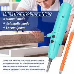TANCYCO Tournevis électrique Rechargeable USB Sans Fil Mini Outil électrique Tournevis Multifonction Pour Réparer L'appareil électronique D'horloge (vert) -Perceuse Soldes 2022 60906461 3