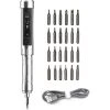 TANCYCO MINIWARE ES15 Tournevis électrique à Contrôle De Mouvement Intelligent Tournevis Portable De Haute Précision Tournevis Sans Fil Haute Précision Avec écran OLED Lumières LED Ordinateurs Utilitaires Outil De Réparation De Téléphone Portable Avec 24 Embouts
