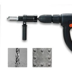 QERSTA Adaptateur De Pistolet à Rivet Rivet Electrique Écrou à Main Professionnel Pour Perceuse Sans Fil, Ensemble D'insert -Perceuse Soldes 2022 61062569 4