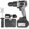 LITZEE Perceuse Perceuse-visseuse Sans Fil 21V 6.0A Couple Max 200N.m Mandrin Sans Clé En Métal 1/2 Pouce 20+3 Positions 0-1550RMP Perceuse-visseuse à Percussion à Vitesse Variable Avec Boîte à Outils En Plastique, Prise UK Avec 2 Batteries 6.0Ah Perceuse -Perceuse Soldes 2022 61104256 1