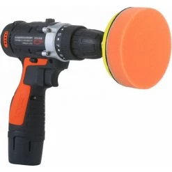 LITZEE Kit De Perceuse/visseuse Sans Fil 12 V 1400 Tr/min Polisseuse à Vitesse Variable Ensemble De Cireur De Tampon De Voiture Tournevis électrique Avec Lumière Rechargeable Avec 5 Embouts - Prise UE Perceuse -Perceuse Soldes 2022 61105751 3