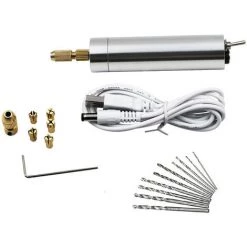 FR-LIFE BR-Vie Mini Perceuse électrique Outil De Forage Et Polissage Machine Racine Sculpture Sur Bois Wenwan Mini Jade Sculpture Stylo