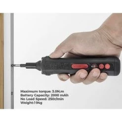 DECKON Tournevis Électrique, Tournevis Sans Fil 3.0 N.m, 2000 MAh Mini Tournevis Rechargeable USB Avec Lumières LED -Perceuse Soldes 2022 61181854 3