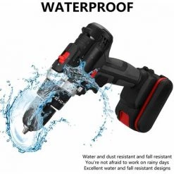 JMAX Perceuse Visseuse A Percussion Sans Fil 48V 6000mAh à 2 Vitesses Avec Marteau Et 2 Batteries Lithium-ion -Perceuse Soldes 2022 61224089 3