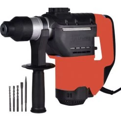 BENOBBY KIDS Marteau-perforateur électrique Perceuses à Percussion Vitesse Variable Marteau Perceuse Électrique Poignée Rotative à 360° 0〜4700 BPM (1600 W, Mandrin SDS Plus, Tête Robuste En Aluminium)