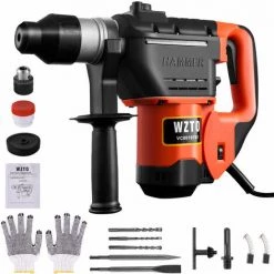 BENOBBY KIDS Marteau-perforateur électrique Perceuses à Percussion Vitesse Variable Marteau Perceuse Électrique Poignée Rotative à 360° 0〜4700 BPM (1600 W, Mandrin SDS Plus, Tête Robuste En Aluminium) 9 BENOBBY KIDS Marteau-perforateur électrique Perceuses à Percussion Vitesse Variable Marteau Perceuse Électrique Poignée Rotative à 360° 0〜4700 BPM (1600 W, Mandrin SDS Plus, Tête Robuste En Aluminium) -Perceuse Soldes 2022 61297823 3