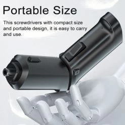 SUPERSELLER Visseuse Et Tournevis électrique 3.5N/M Ensemble D'embouts De Tournevis électriques Portables Rechargeables Par USB Tournevis électrique Pliable Têtes Droites Réglables Avec Lampe De Poche LED Pour L'entretien Ménager De L'armoire De Porte D'installation -Perceuse Soldes 2022 61553364 3