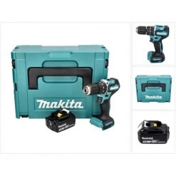 Makita DHP 487 T1J Perceuse-visseuse à Percussion Sans Fil 18 V 40 Nm Brushless + 1x Batterie 5,0 Ah + Makpac - Sans Chargeur -Perceuse Soldes 2022 62132623 3