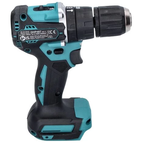 Makita DHP 487 RG1 Perceuse-visseuse à Percussion Sans Fil 18 V 40 Nm Brushless + 1x Batterie 6,0 Ah + Chargeur 5 Makita DHP 487 RG1 Perceuse-visseuse à Percussion Sans Fil 18 V 40 Nm Brushless + 1x Batterie 6,0 Ah + Chargeur – Image 3