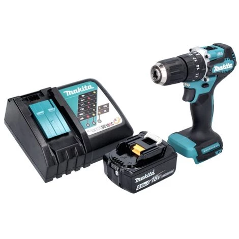 Makita DHP 487 RG1 Perceuse-visseuse à Percussion Sans Fil 18 V 40 Nm Brushless + 1x Batterie 6,0 Ah + Chargeur 7 Makita DHP 487 RG1 Perceuse-visseuse à Percussion Sans Fil 18 V 40 Nm Brushless + 1x Batterie 6,0 Ah + Chargeur – Image 5