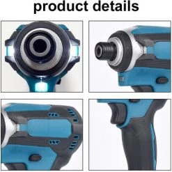 SUPERSELLER Tournevis Multifonctionnel Domestique Perceuse à Percussion 18V Vitesses Continues Réglage Des Voies De Rotation Commutable Tournevis électrique - Multicolore - Multicolore -Perceuse Soldes 2022 63094519 5