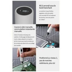CLEGGFR Energie Electrique Tournevis Portable Rechargeable Au Lithium Vis De Precision Pilote De Chargement Usb Pour Telephone Portable Pc Portable Petits Appareils Outils De Reparation, Blanc Blanc,LO-Ron -Perceuse Soldes 2022 63521613 2