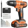 JMAX TS-ED3 20V Perceuse Visseuse Sans Fil 45N.m 20+1 Torque Avec Batterie