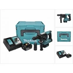 Makita DHR 243 RT1J Perforateur Sans Fil 18 V 2,0 J SDS Plus Brushless + 1x Batterie 5,0 Ah + Chargeur + Makpac -Perceuse Soldes 2022 63725191 5