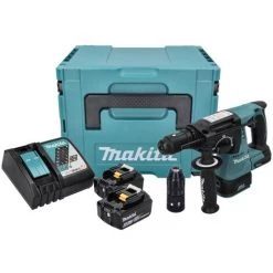 Makita DHR 243 RGJ Perforateur Sans Fil 18 V 2,0 J SDS Plus Brushless + 2x Batteries 6,0 Ah + Chargeur + Makpac -Perceuse Soldes 2022 63725236 2