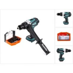 Makita DDF 458 Z Perceuse-visseuse Sans Fil 18 V, 91 Nm + Set D'embouts, 44 Pcs. - Sans Batterie, Sans Chargeur