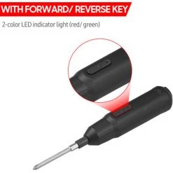 LIFCAUSAL Mini Tournevis Sans Fil 3,6 V Avec Embout à Vis Cruciforme Fendue Outil à Main Tournevis électrique Tournevis Portatif Rechargeable USB Avec Indicateur LED Bicolore -Perceuse Soldes 2022 63746373 4