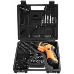 Tournevis électrique Perceuse Visseuse Rechargeable Foret 220V PRISE EU,45PCS FUIENKO