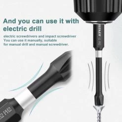 LIFCAUSAL Ensemble De Forets Multifonctionnels En Acier S-2 Tournevis à Main à Haute Dureté Kit D'accessoires Pour Perceuse électrique Polyvalente -Perceuse Soldes 2022 63810605 4
