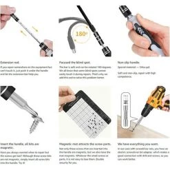 LITZEE BCC Kit De Tournevis De Précision 135 En 1 - Mini Outil De Réparation - En Acier S2 - Pour Téléphone, PC, Etc. - Rouge -Perceuse Soldes 2022 63867952 3