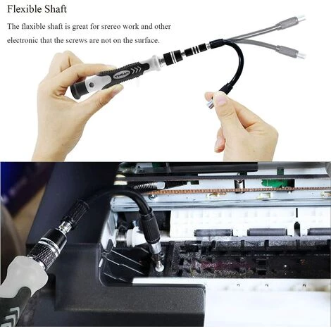 LITZEE BCC 135 En 1 Tournevis Precision Kit Tools, Portable Kit Tournevis De Précision Magnétique Tournevis Outils De Réparation Pour Ordinateur/Laptop/iPhone/Lunettes/Montre/Smartphone Noir 7 LITZEE BCC 135 En 1 Tournevis Precision Kit Tools, Portable Kit Tournevis De Précision Magnétique Tournevis Outils De Réparation Pour Ordinateur/Laptop/iPhone/Lunettes/Montre/Smartphone Noir – Image 5