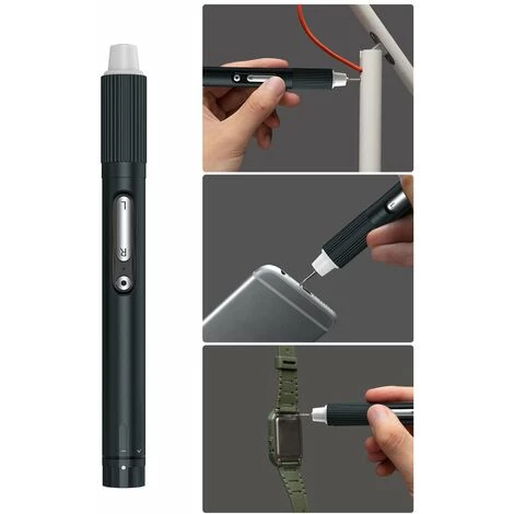 JAKEMY JM-Y05 Tournevis USB Mini Tournevis Électrique Haute Précision Avec 6pcs S2 Bits Cross Torx Standoff Tri-wing Pentagon Bits - Le Noir - Le Noir 5 JAKEMY JM-Y05 Tournevis USB Mini Tournevis Électrique Haute Précision Avec 6pcs S2 Bits Cross Torx Standoff Tri-wing Pentagon Bits - Le Noir - Le Noir – Image 3