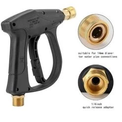 LTS FAFA Pistolet Pulvérisateur Pour Nettoyeur Haute Pression Avec Buse 5 Pièces, Pivotant à Connexion Rapide M22, Noir -Perceuse Soldes 2022 64033766 4
